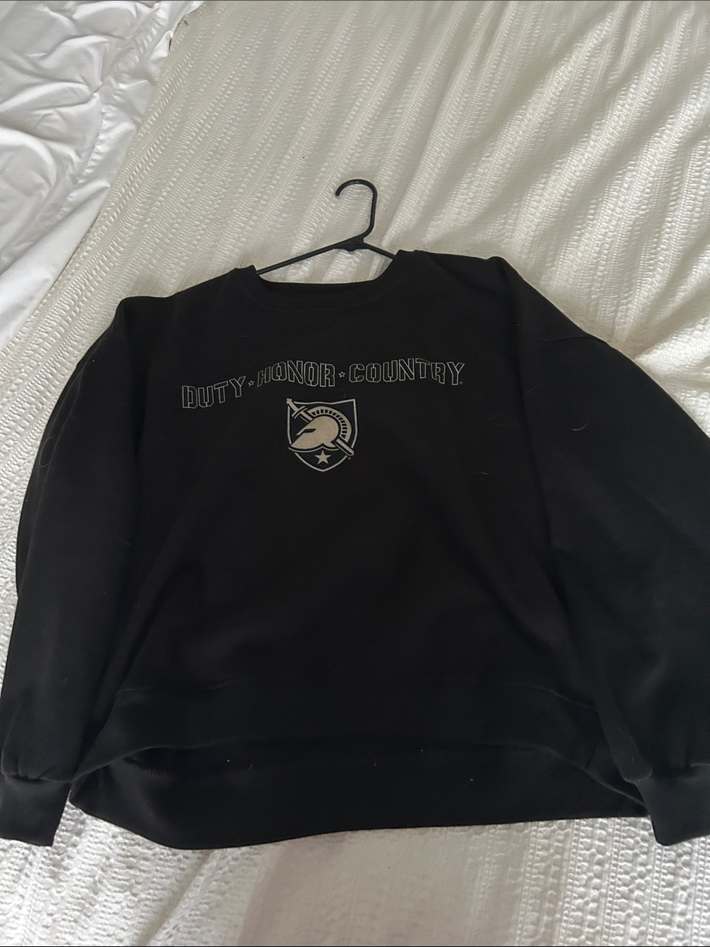 Army West Point “Duty Honor Country” Black Crewneck